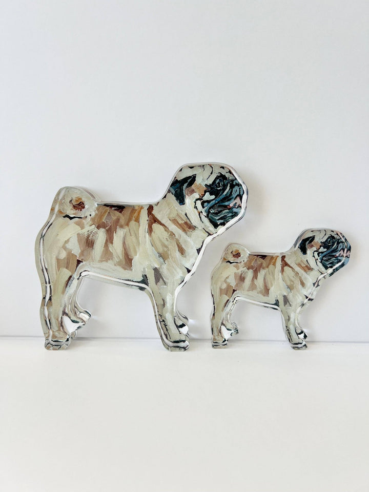 "Pug Fawn" acrylic WHOLESALE - Something Splendid Co.
