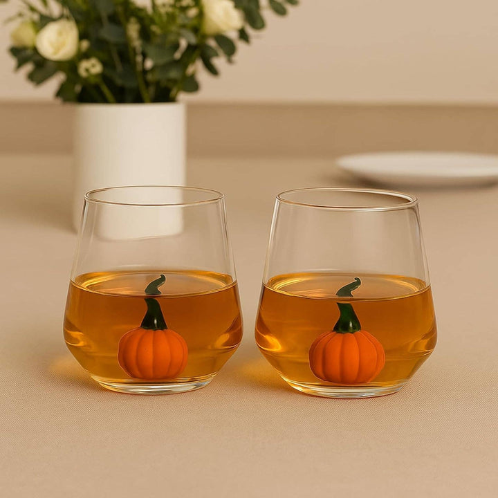 Pumpkin Halloween Wine Glasses, 10oz Set of 2 - Something Splendid Co.