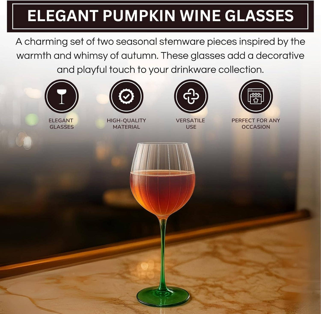 Pumpkin Wine, Cocktail & Champagne Glasses | Set of 2 - Something Splendid Co.
