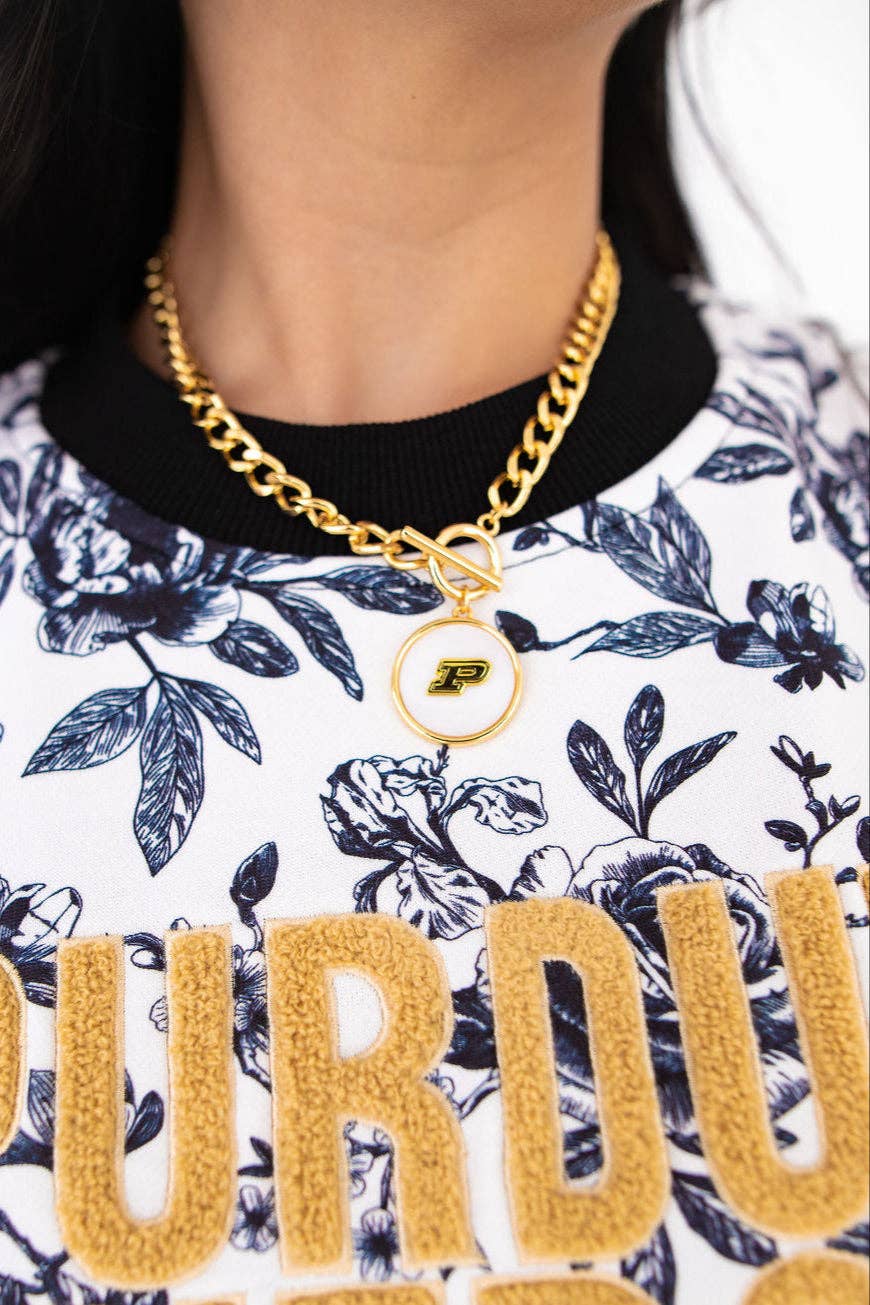 Purdue Pearl Pendant Necklace - Something Splendid Co.