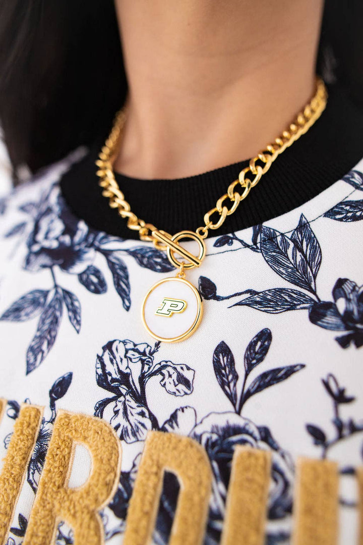 Purdue Pearl Pendant Necklace - Something Splendid Co.