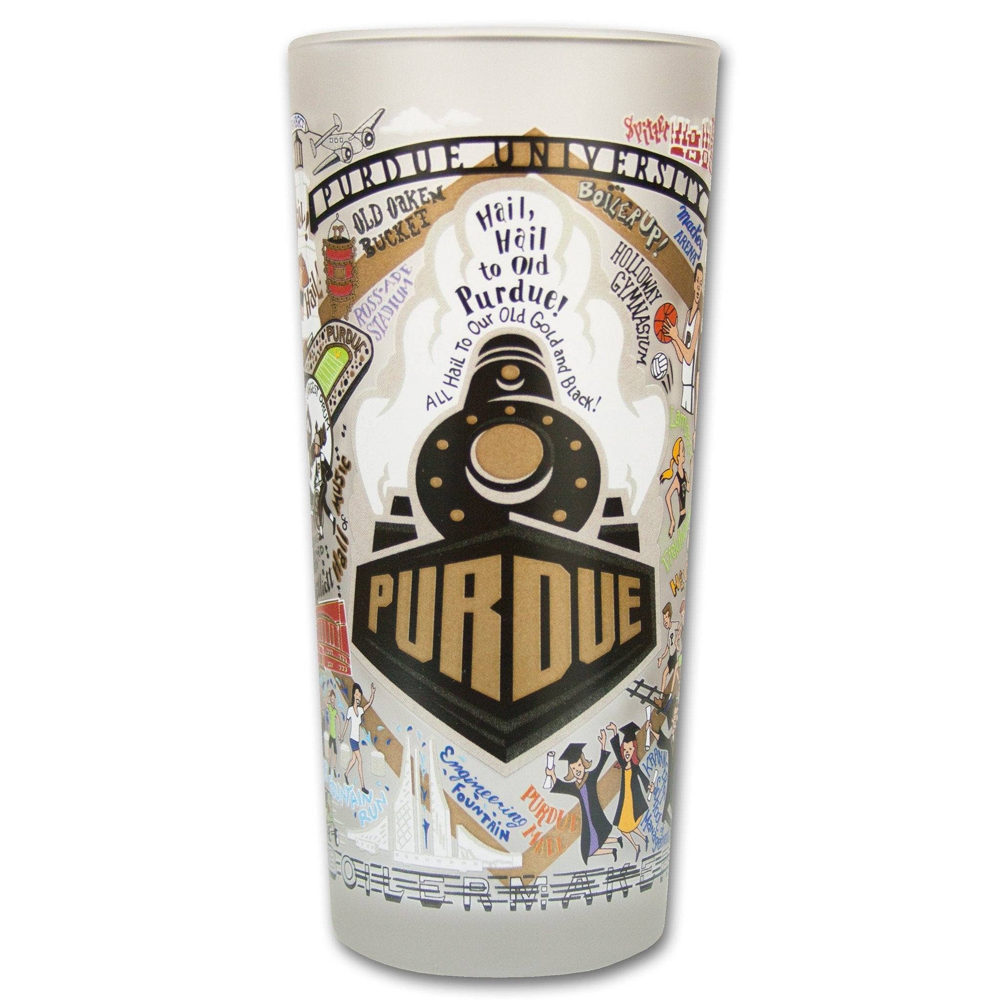 Purdue University Collegiate Drinking Glass
