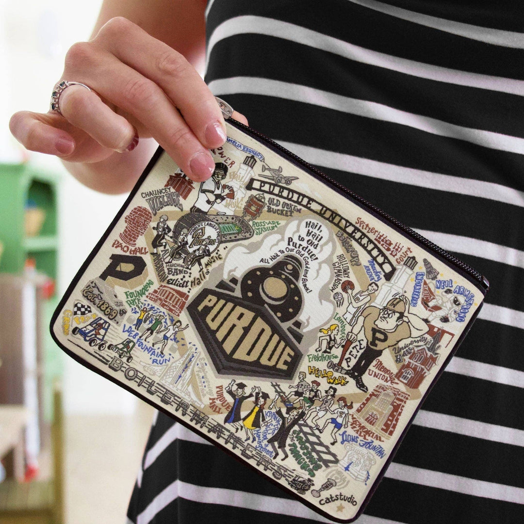 Purdue University Collegiate Zip Pouch - Something Splendid Co.