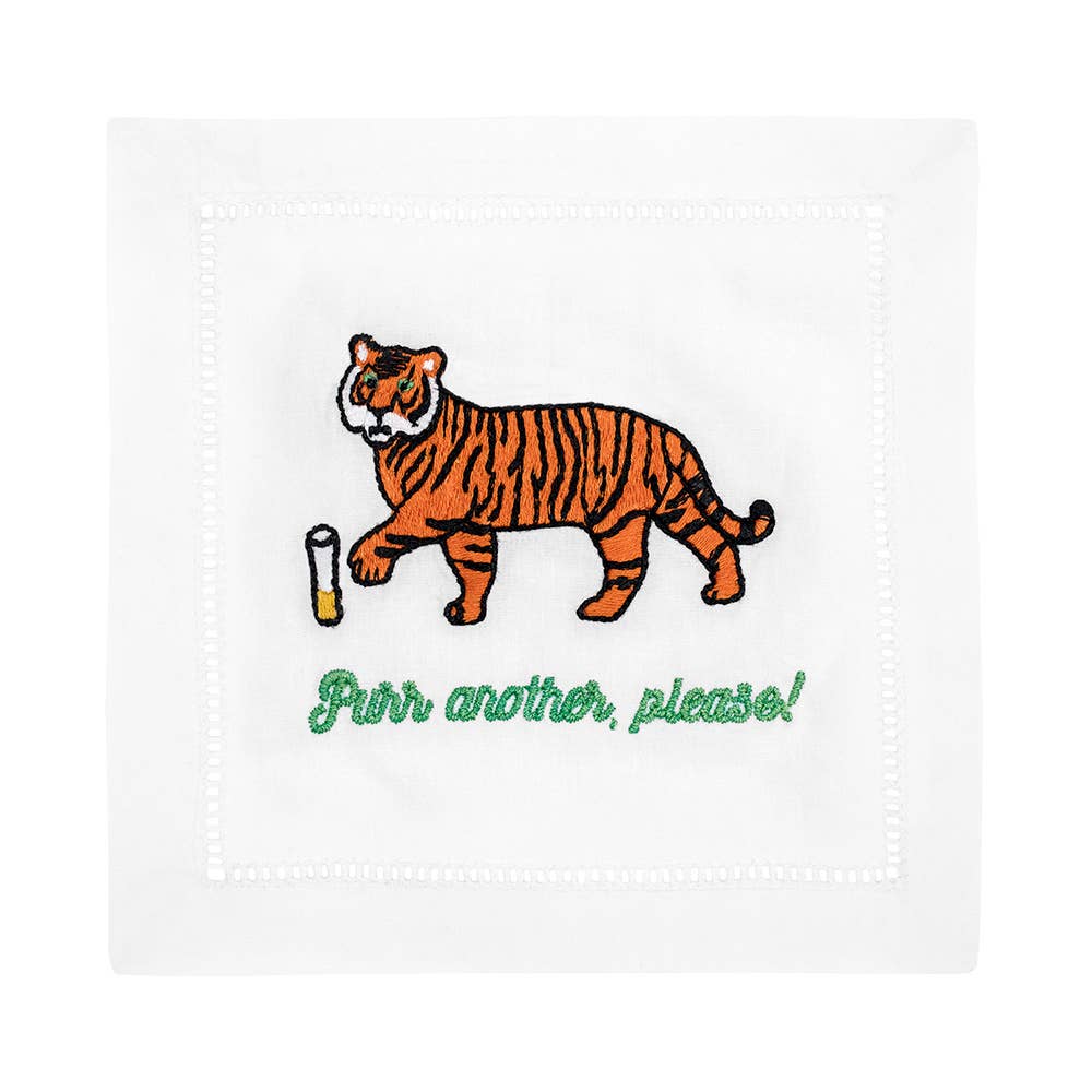 Purr Another Please Cocktail Napkin - Something Splendid Co.