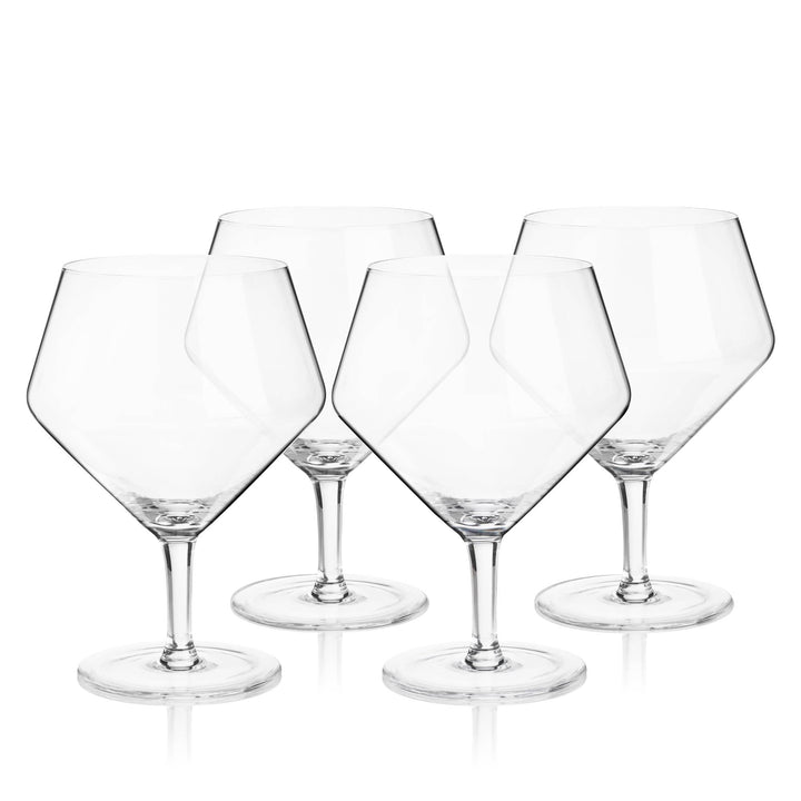 Raye™ Angled Crystal Gin and Tonic Glasses Set of 4 - Something Splendid Co.