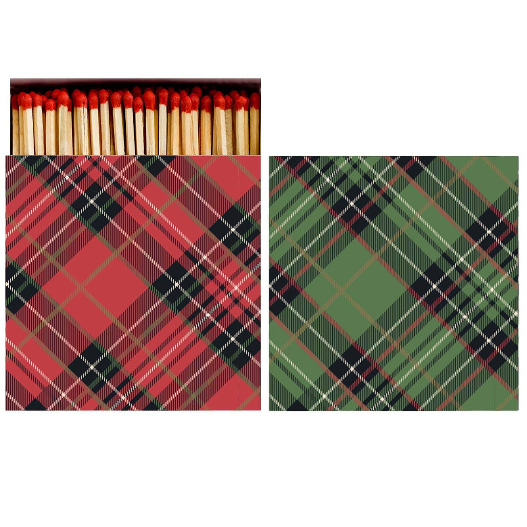 Red & Green Plaid Matches - Something Splendid Co.
