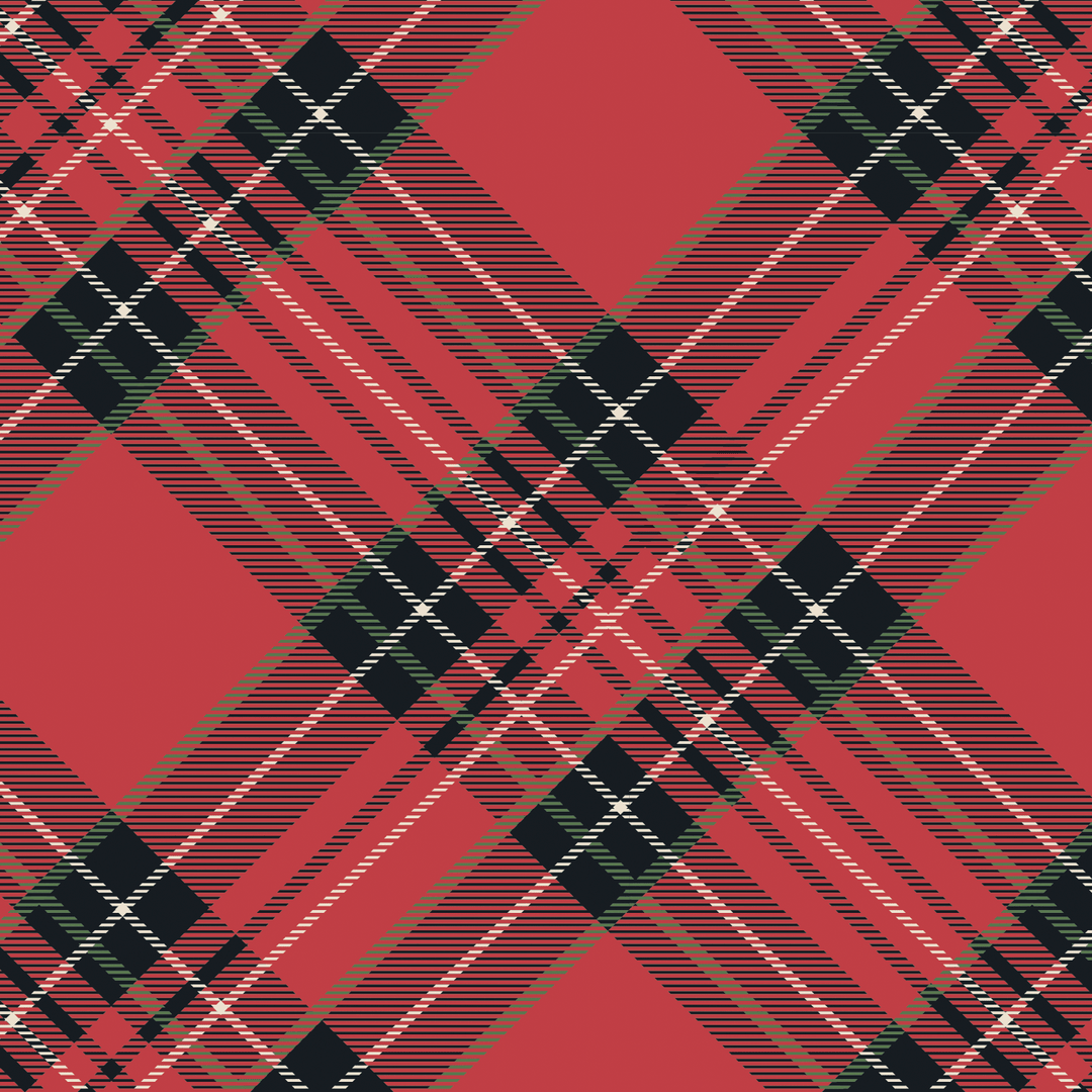 Red Plaid Cocktail Napkin - Pack of 20 - Something Splendid Co.