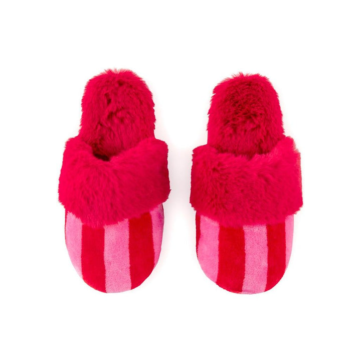 Red Stripe Slippers - Something Splendid Co.