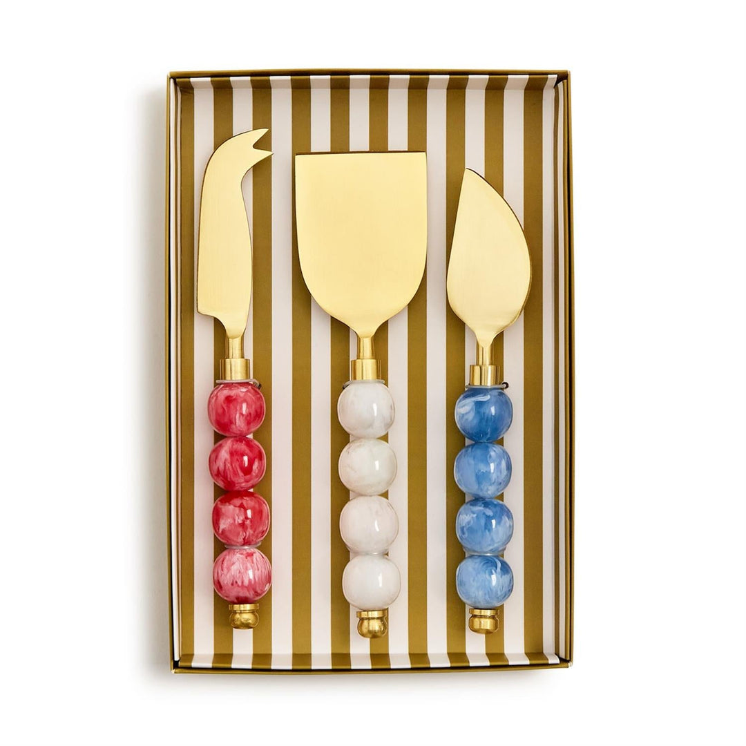 Red, White & Blue Cheese Knives - Something Splendid Co.