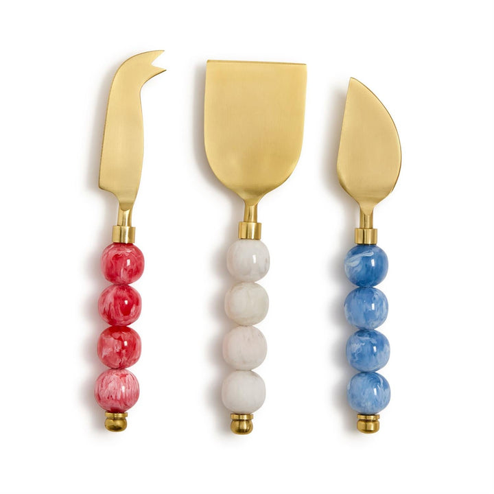 Red, White & Blue Cheese Knives - Something Splendid Co.