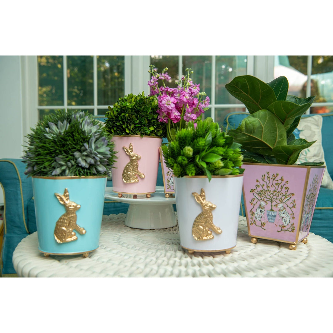 rabbit planter pot Regency Rabbit Cachepot Planter – Something Splendid Co