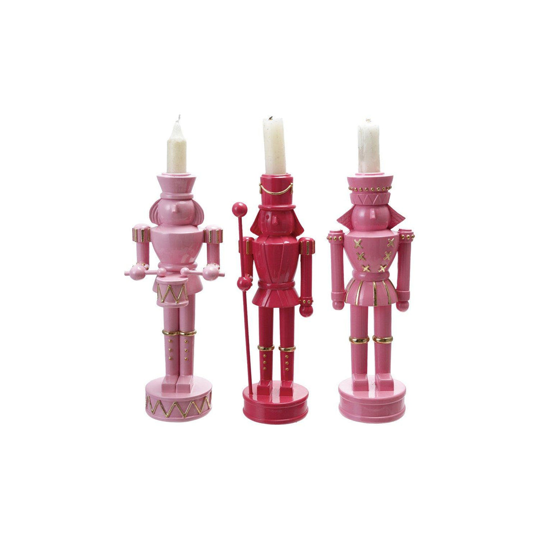 Resin Nutcracker Shaped Taper Holders, 3 Styles - Something Splendid Co.