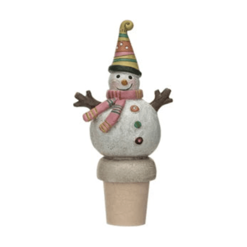 Resin Snowman Bottle Stopper, 4 Styles - Something Splendid Co.