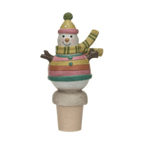 Resin Snowman Bottle Stopper, 4 Styles - Something Splendid Co.