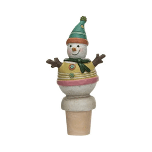 Resin Snowman Bottle Stopper, 4 Styles - Something Splendid Co.