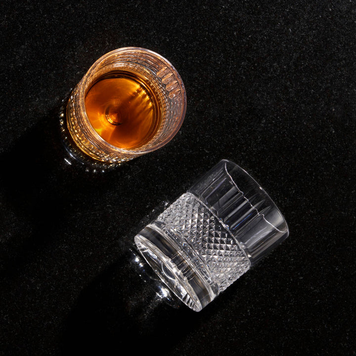 Revolve Crystal Spinning Scotch Rocks Glass - Something Splendid Co.