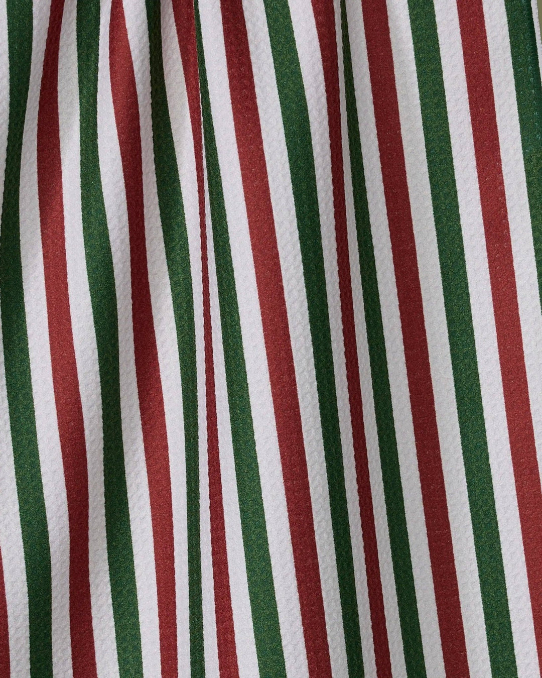 Ribbon Green Red Tea Towel - Something Splendid Co.