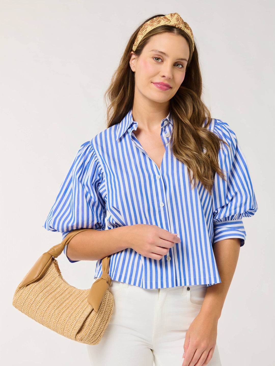 Riley Top Handle Bag - Tan - Something Splendid Co.