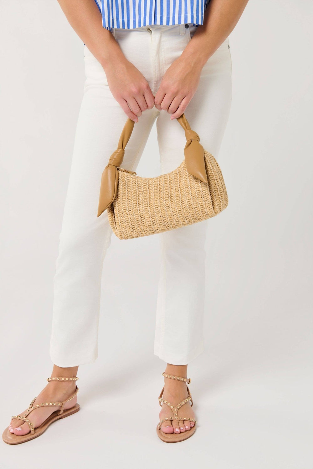 Riley Top Handle Bag - Tan - Something Splendid Co.
