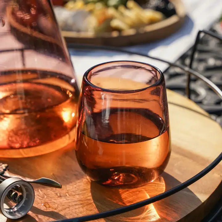 Rosado Recycled Stemless Wine Glass Set - Something Splendid Co.