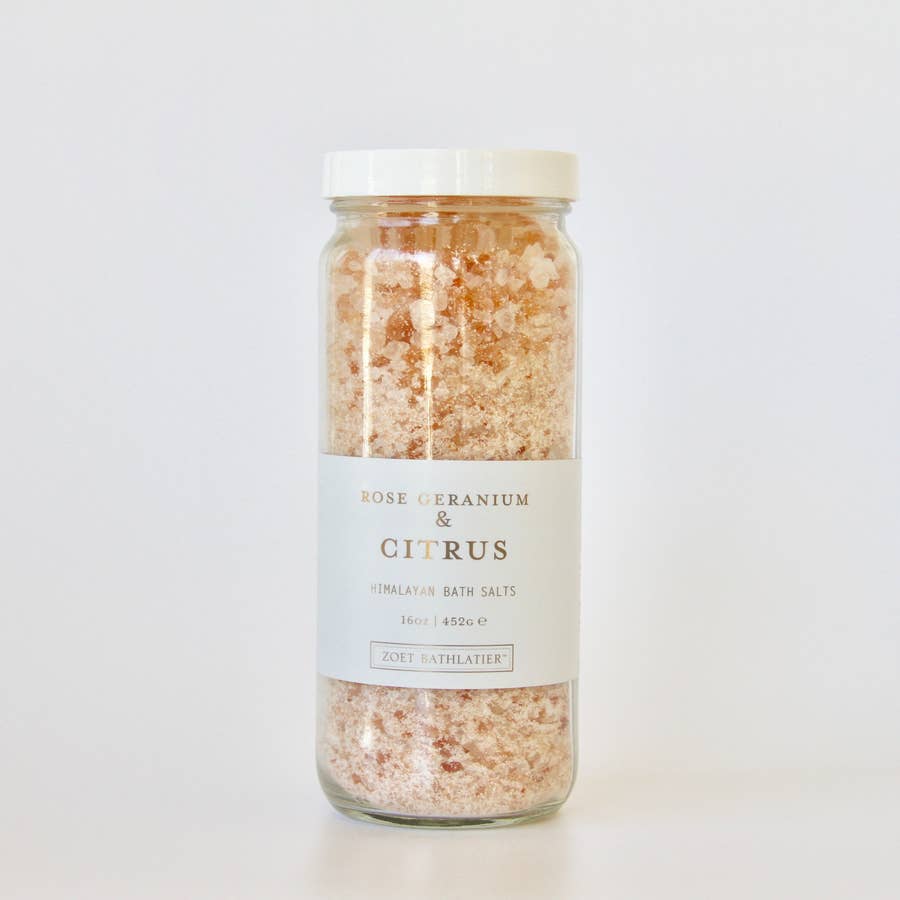 Rose Geranium & Citrus Himalayan Bath Salt - Something Splendid Co.