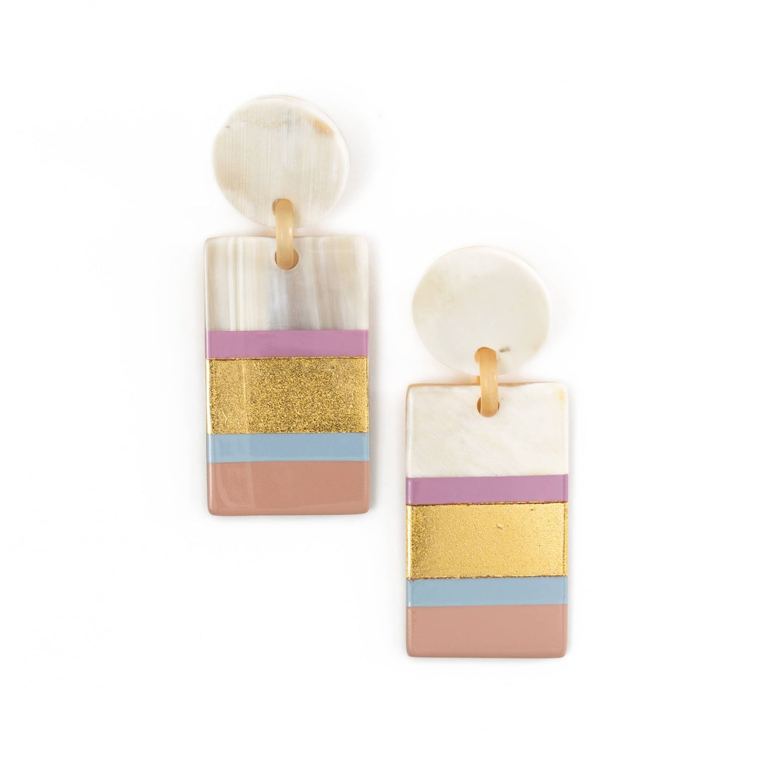 Rose Layered Cabana Earrings - Something Splendid Co.