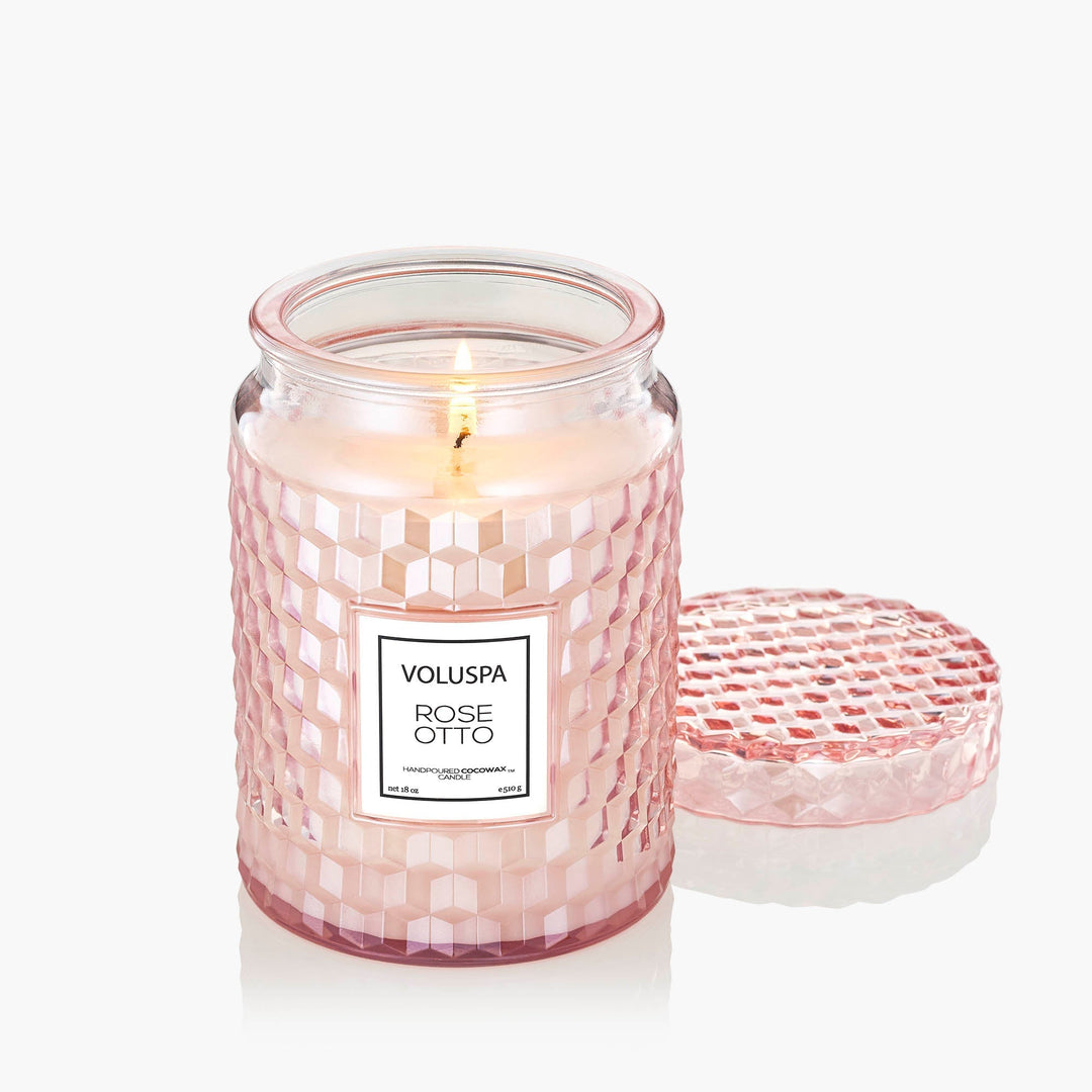 Rose Otto Large Jar Candle - Something Splendid Co.