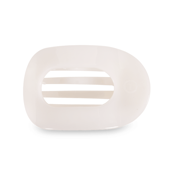Round Flat Hair Clip | Large | Coconut White - Something Splendid Co.