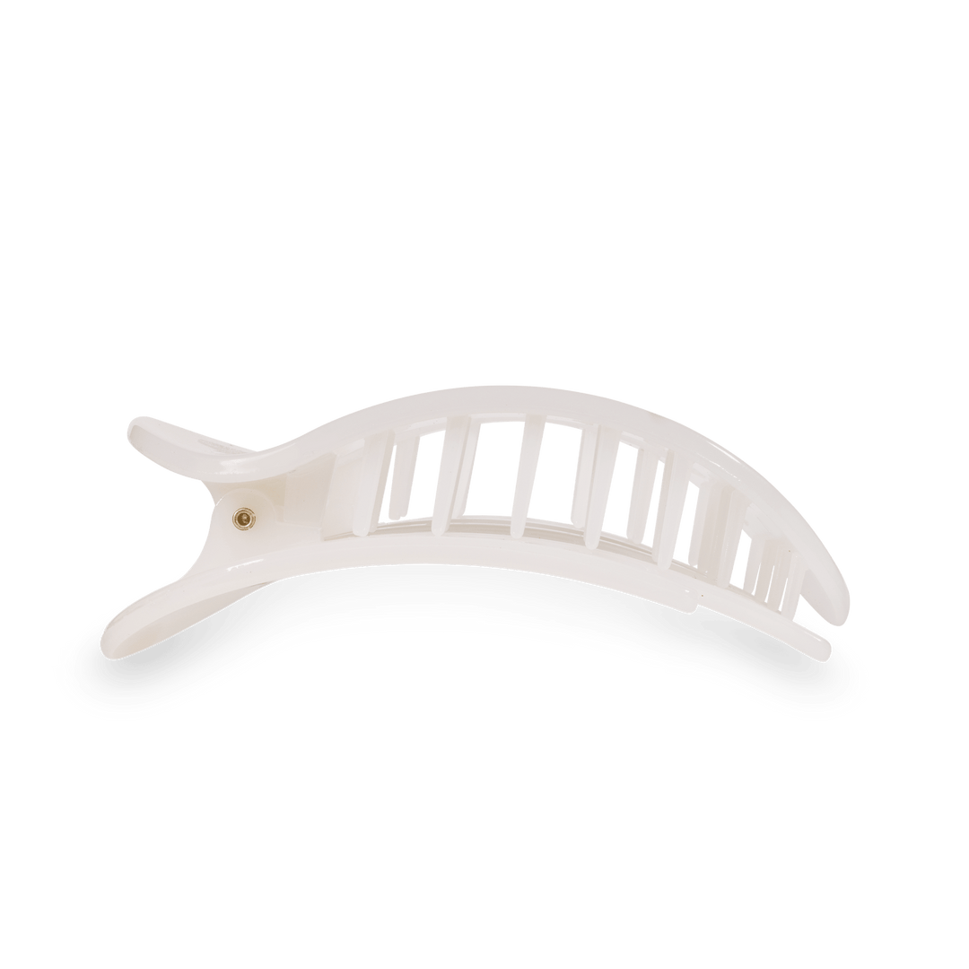 Round Flat Hair Clip | Large | Coconut White - Something Splendid Co.