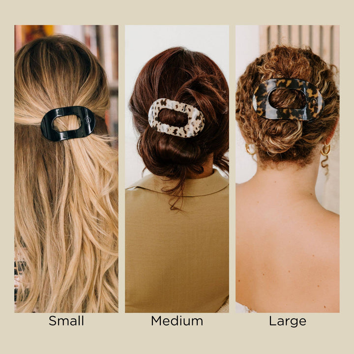 Round Flat Hair Clip | Large | Coconut White - Something Splendid Co.