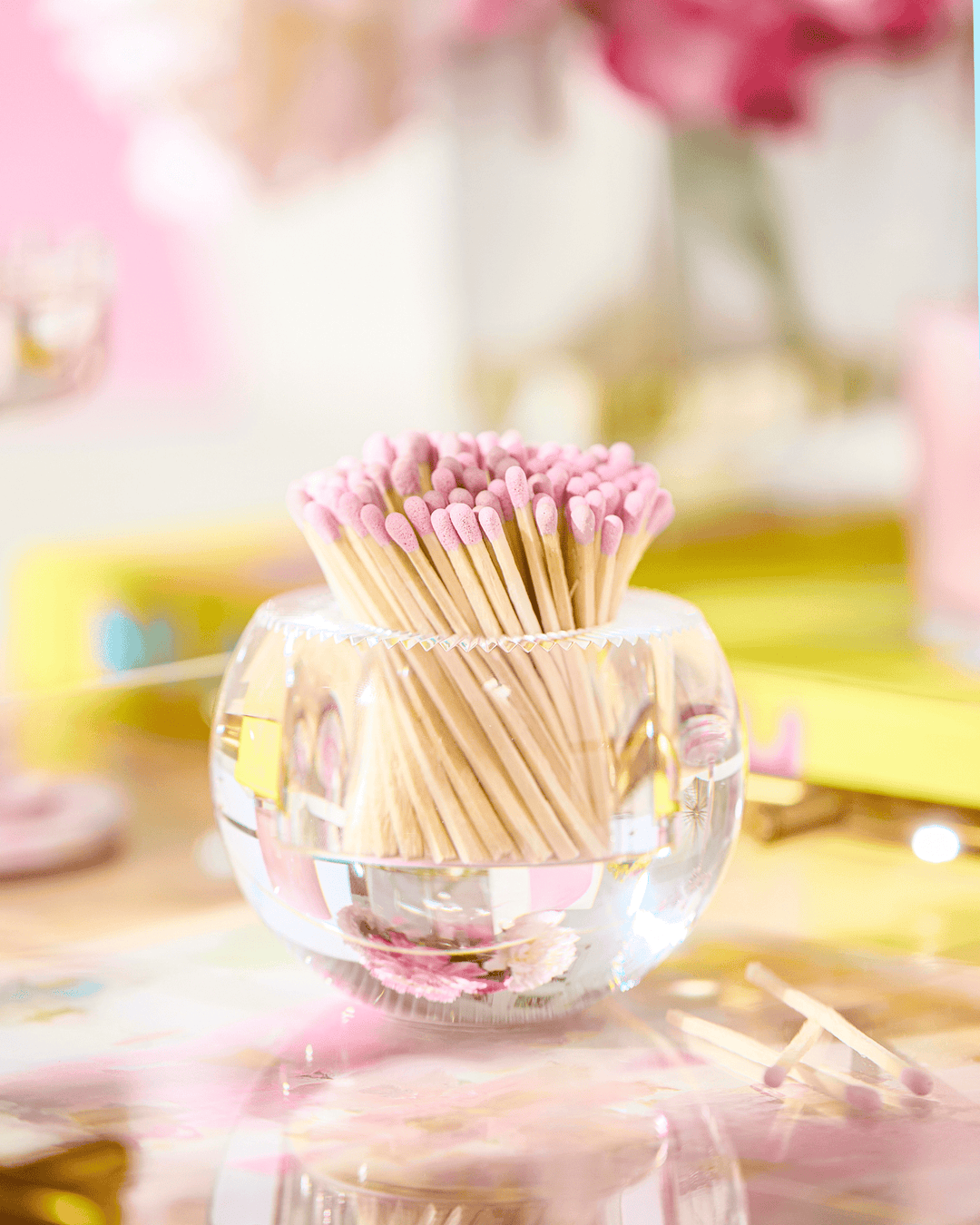 Round Match Striker | Light Pink Matches - Something Splendid Co.