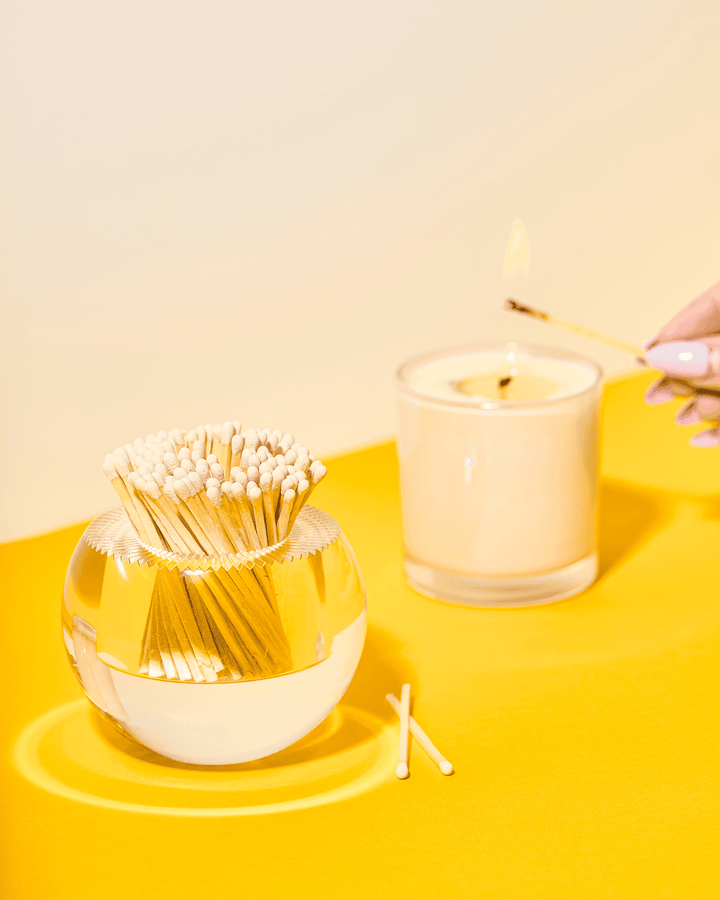 Round Match Striker | White Matches - Something Splendid Co.