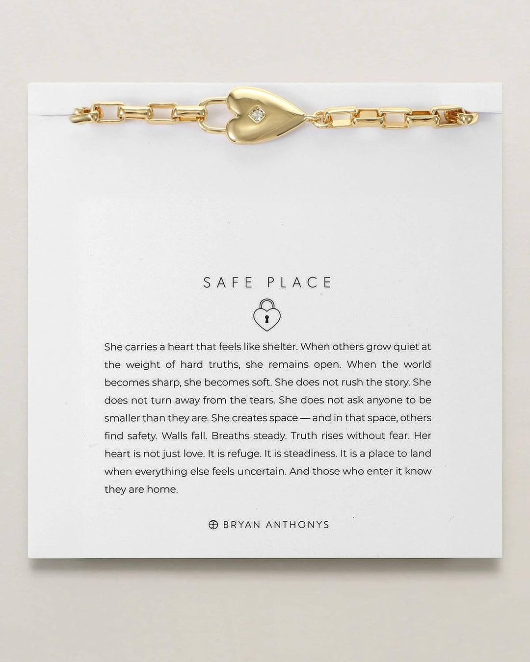 Safe Place Heart Bracelet - Something Splendid Co.