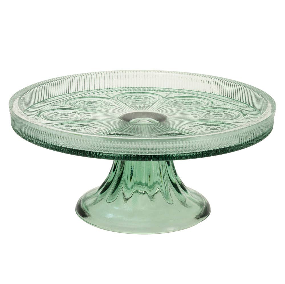 Sage Codi Glass Cake Stand - Something Splendid Co.