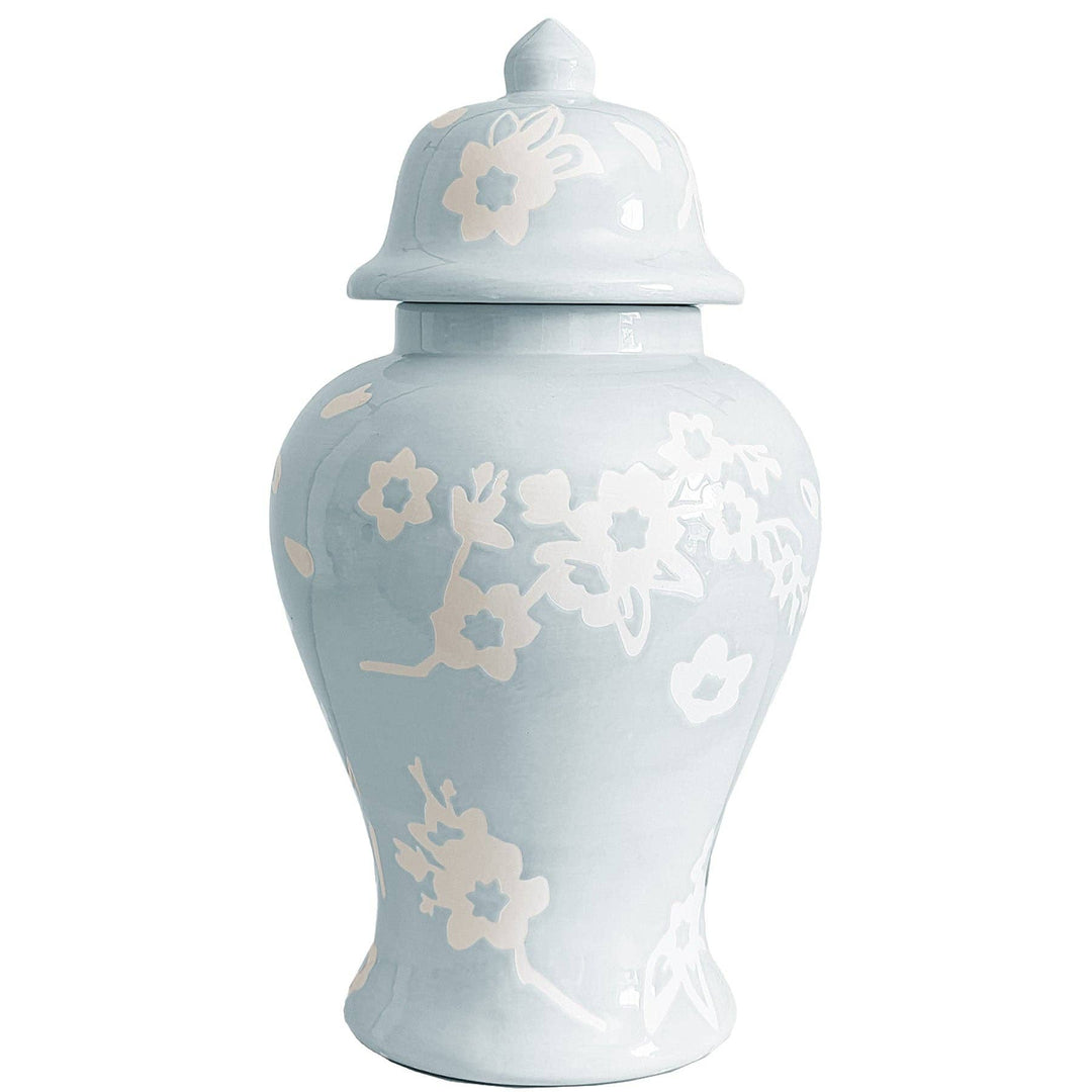 Sakura Ginger Jars in Hydrangea Light Blue - Something Splendid Co.