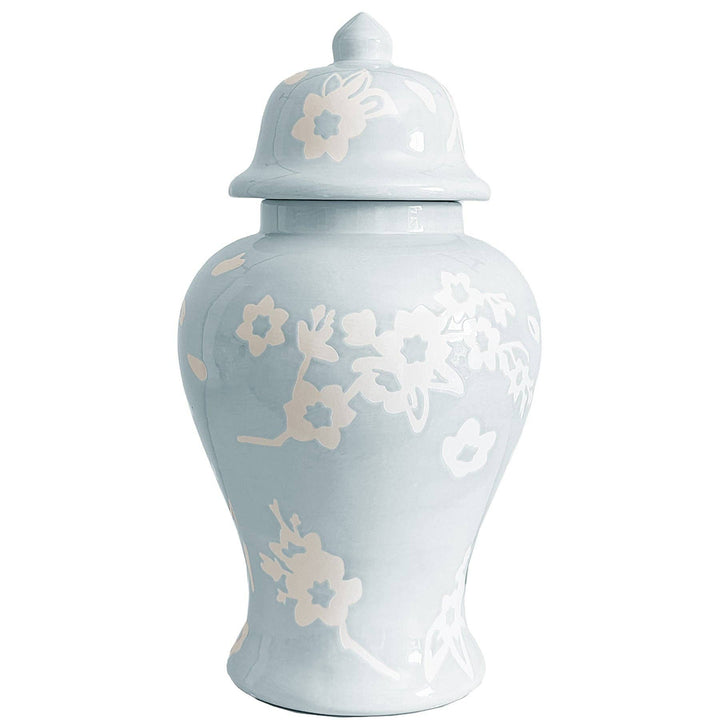 Sakura Ginger Jars in Hydrangea Light Blue - Something Splendid Co.