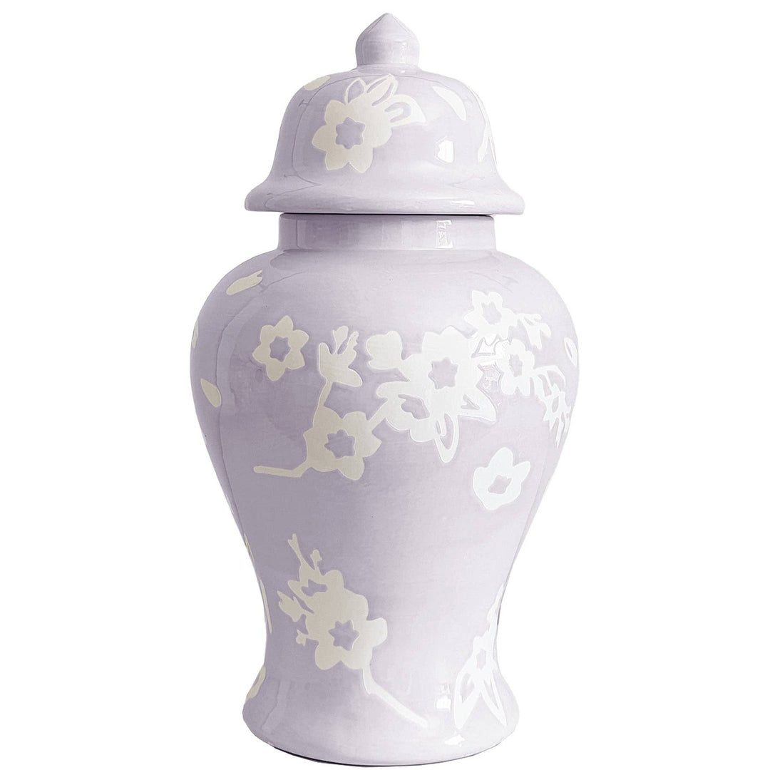 Sakura Ginger Jars in Light Lavender - Something Splendid Co.