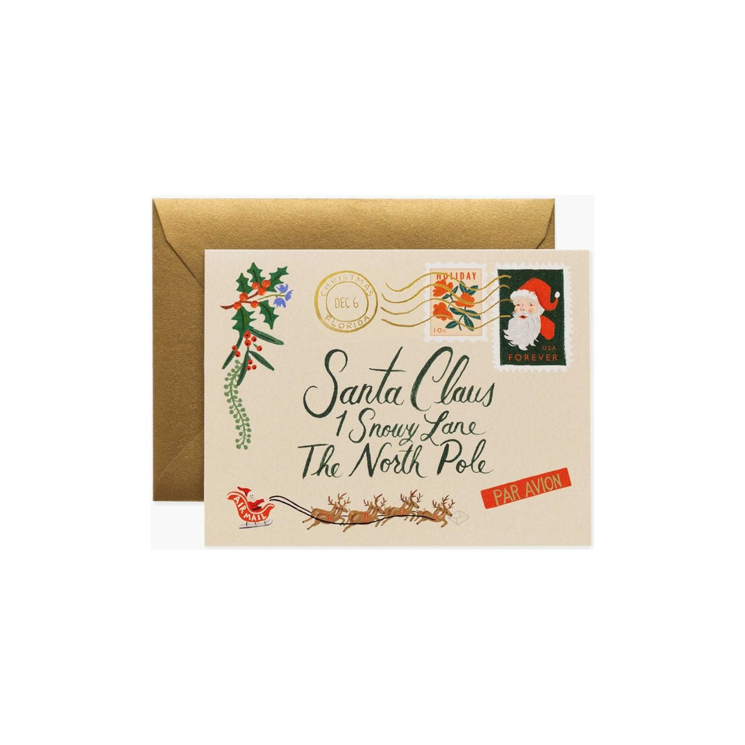 Santa Letter Greeting Card - Something Splendid Co.