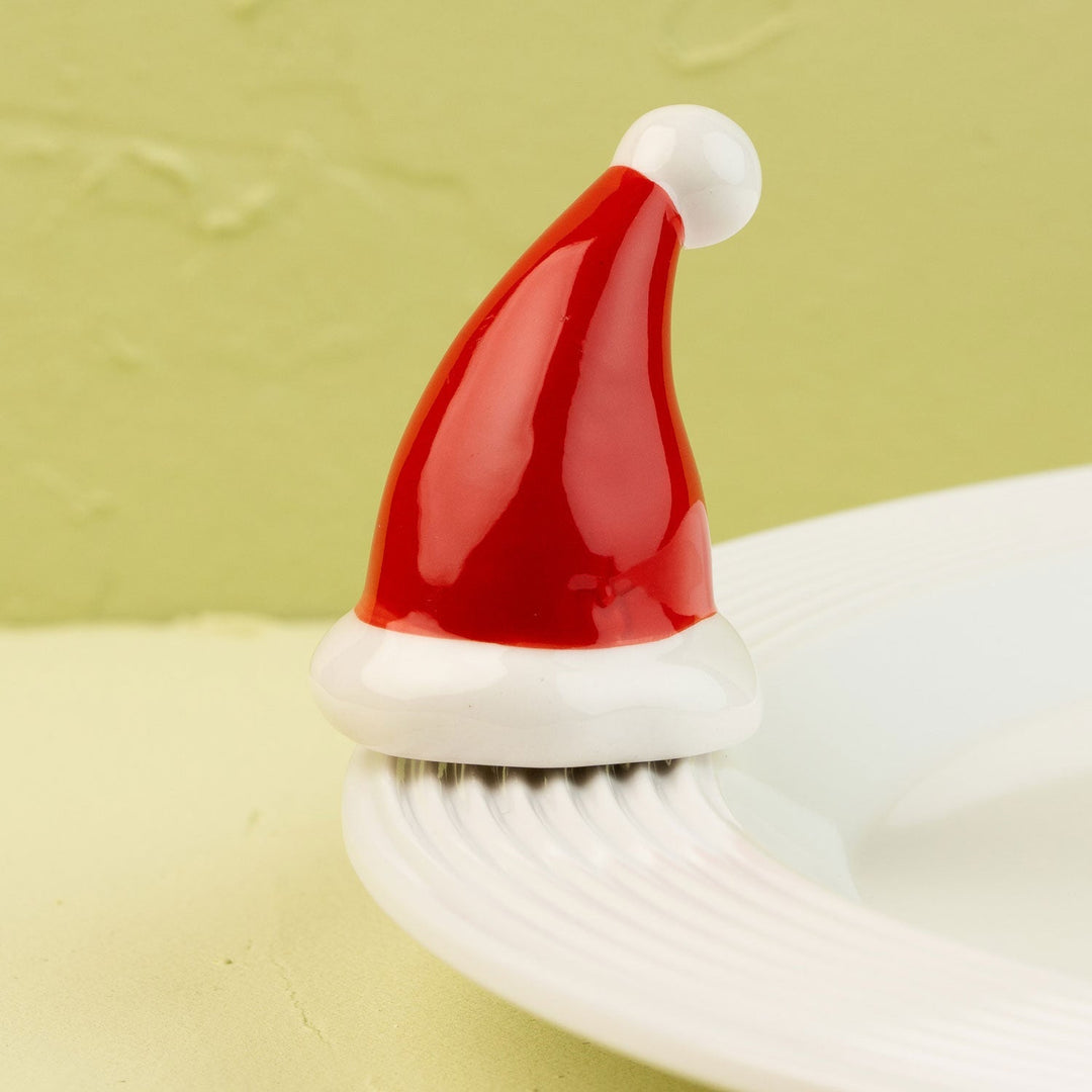 Santa Stops Here Mini by Nora Fleming — hand-painted ceramic Santa's hat