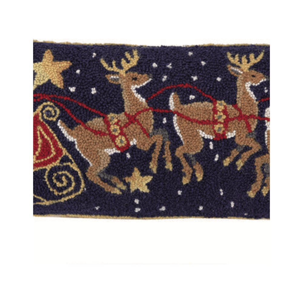 Santa Three Reindeer Hook Pillow - Something Splendid Co.