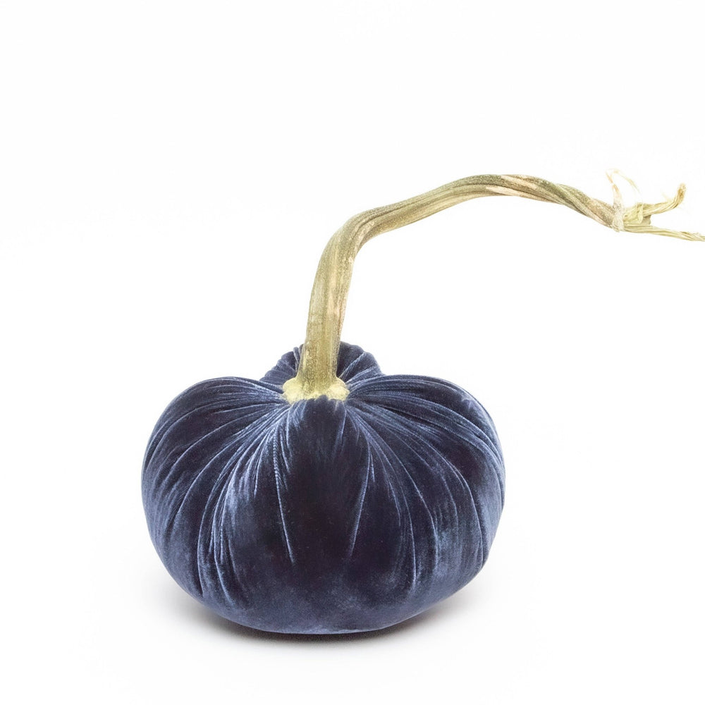 Sapphire Silk Velvet Pumpkin - Something Splendid Co.