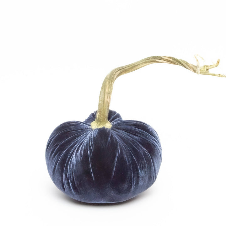 Sapphire Silk Velvet Pumpkin - Something Splendid Co.
