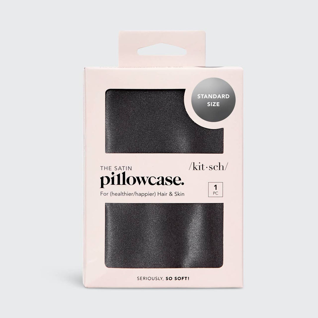 Satin Pillowcase - Charcoal - Something Splendid Co.