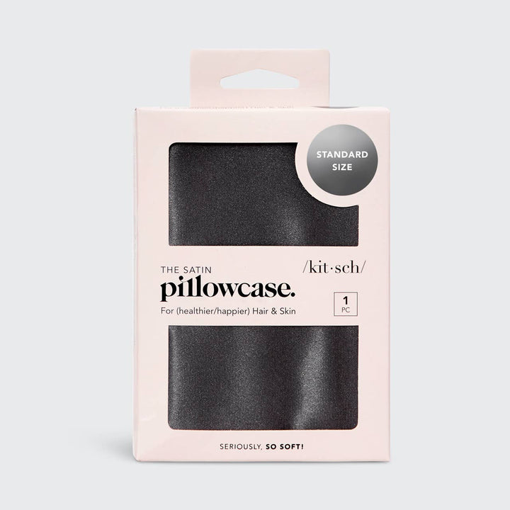 Satin Pillowcase - Charcoal - Something Splendid Co.