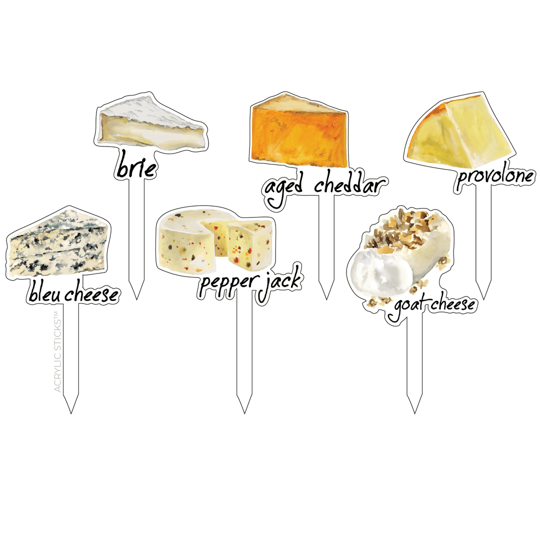 SAY CHEESE FROMAGE ACRYLIC STICKS COMBO - Something Splendid Co.