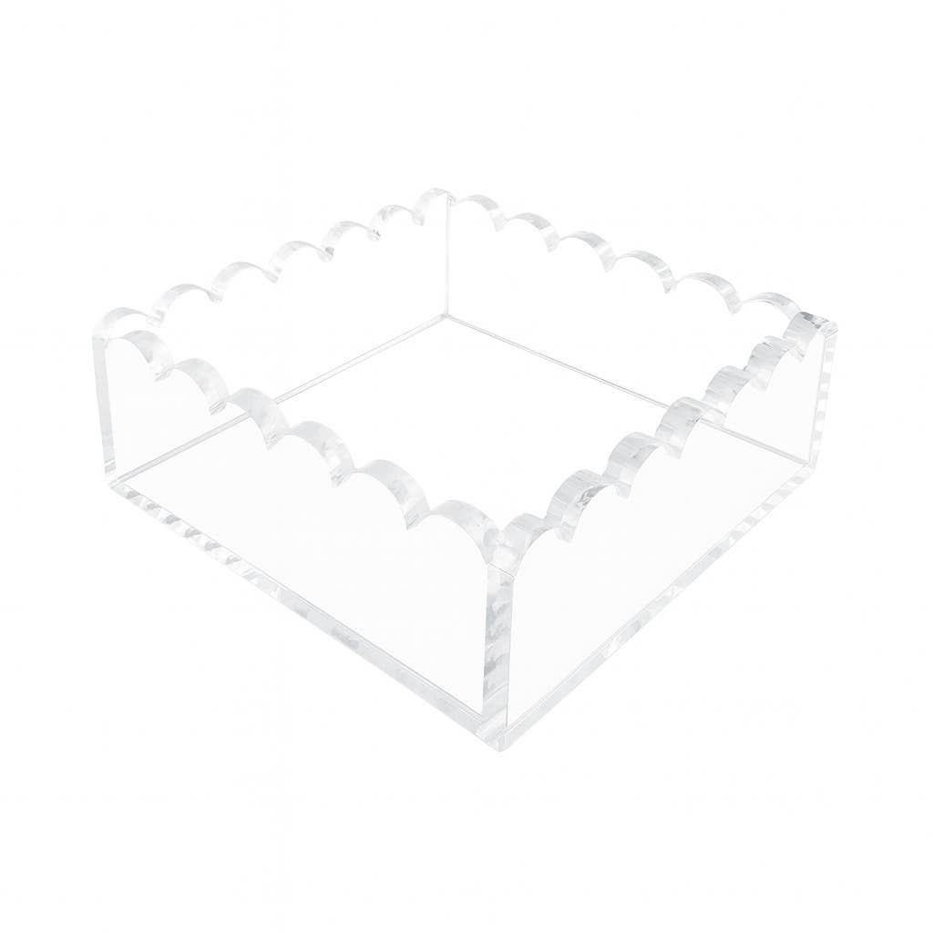 Scalloped Cocktail Napkin Holder - Something Splendid Co.
