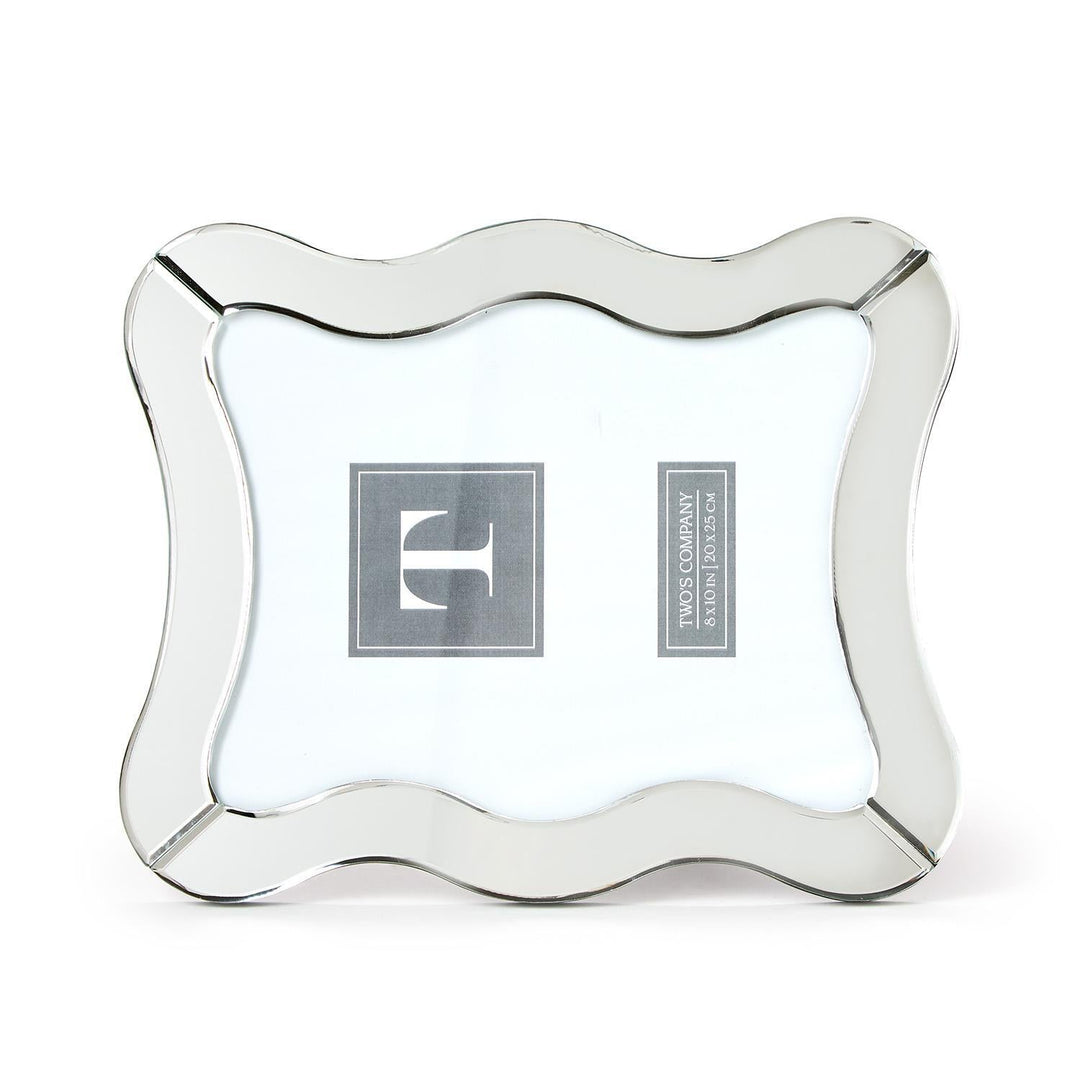 Scalloped Cut Mirror 8x10 Photo Frame - Something Splendid Co.