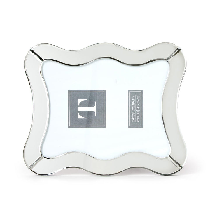 Scalloped Cut Mirror 8x10 Photo Frame - Something Splendid Co.