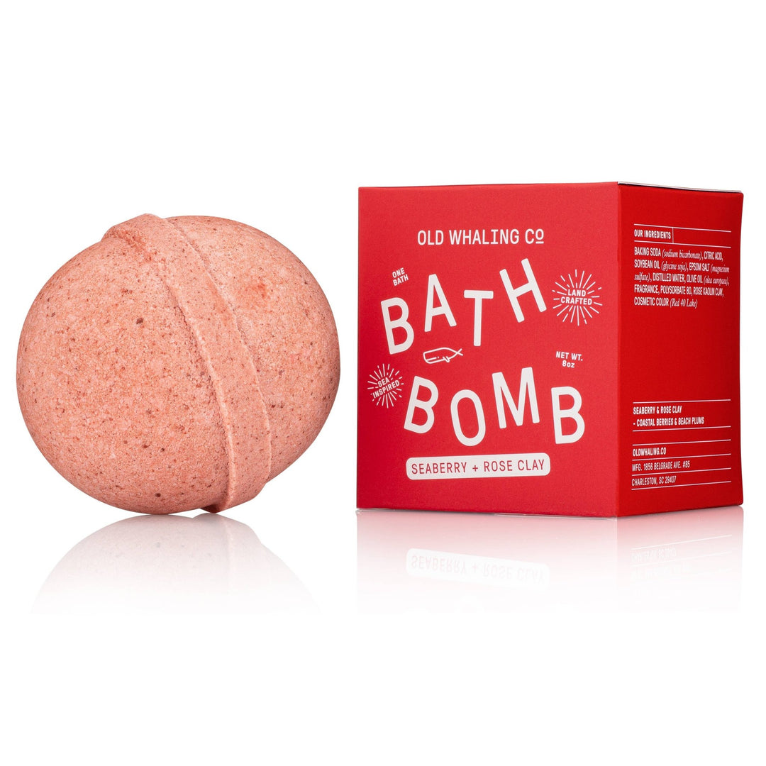 Seaberry & Rose Clay Bath Bomb - Something Splendid Co.