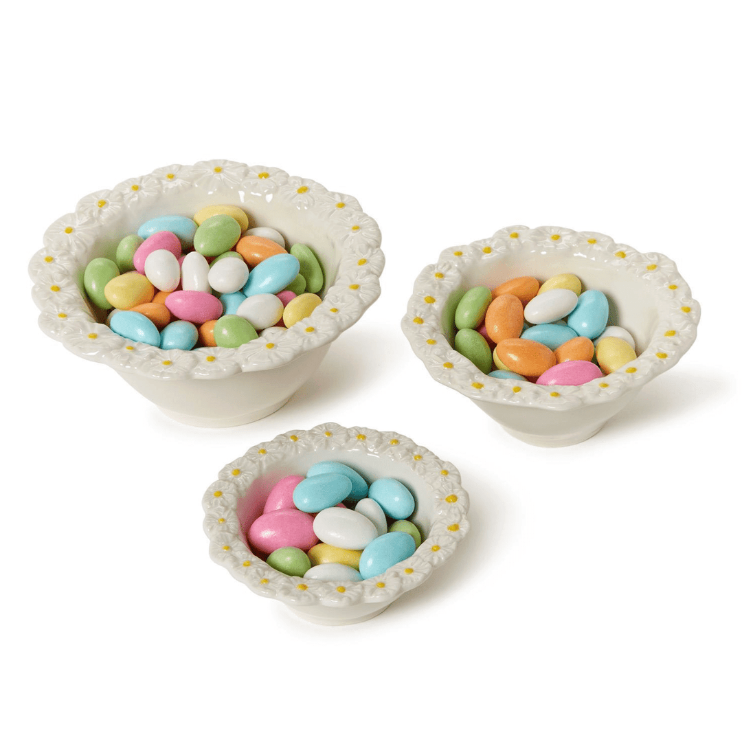 Set of 3 Daisy Bowls - Something Splendid Co.